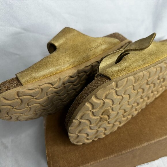 Birkenstock - Arizona Yellow Suede Sandals Slip-ons - EU Size 38 - Picture 6 of 11
